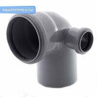 Отвод комбинир. с доп.входом справа 110*90/50 РТП