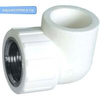 Колено с ВР 32 1/2" (30/10) (Valfex) БЕЛОЕ