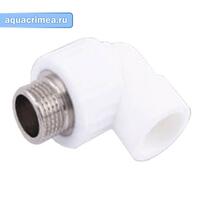 Колено с НР 32 3/4" (40/10) (Valfex) БЕЛОЕ