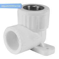 Колено настенное с ВР 25 1/2" (60/15) (Valfex) БЕЛОЕ