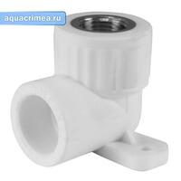 Колено настенное с ВР 25 3/4" (60/15) (Valfex) БЕЛОЕ