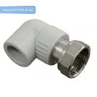 Колено 20х1/2" с перек.гайкой