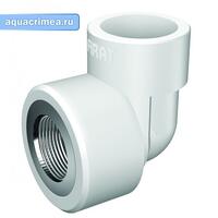 Колено с ВР 20 1/2" (125/25) (Valfex) БЕЛОЕ