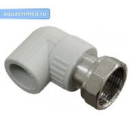 Колено с накидной гайкой 20 1/2" (160/40) (Valfex) СЕРОЕ