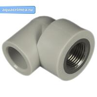 Колено с ВР 20 1/2" (125/25) (Valfex) СЕРЫЙ