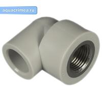 Колено с ВР 25 3/4" (80/20) (Valfex) СЕРЫЙ