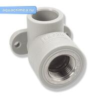 Колено настенное с ВР 20 1/2" (80/20) (Valfex) СЕРЫЙ