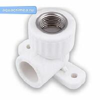 Колено настенное с ВР 20 1/2" (80/20) (Valfex) БЕЛОЕ