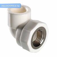 Колено ВР 25 x 1/2" БЕЛОЕ PPR (VTp.752.0.02504)