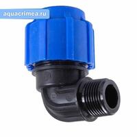 Отвод с НР 20х3/4"