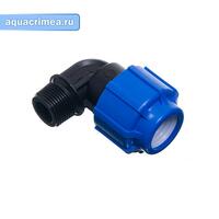 Отвод с НР 32х3/4" пнд