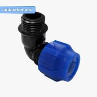 Отвод с НР 40х1" пнд