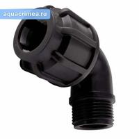 Отвод с НР 20*3/4" черн. (шт.)