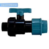 Шаровый кран компр. с НР 25х3/4" ИТАЛ
