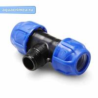 Тройник с НР 40х1"х40 пнд