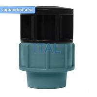 Заглушка цанговая для ПЭ трубы 25 ИТАЛ