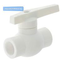 Кран шаровый 20 OPTIMA с мет. шаром (60/15) (Valfex) БЕЛЫЙ