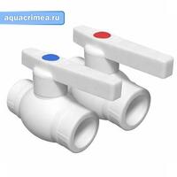 Кран шаровый 40 (16/4) (Valfex) БЕЛЫЙ