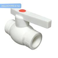 Кран шаровый 25 (40/10) (Valfex) БЕЛЫЙ