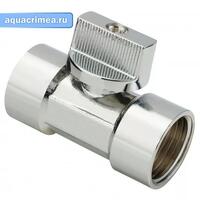 Кран шаровой MINI ВВ 1/2" ручка хром AQUALINK