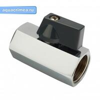 Кран шаровой MINI ВВ 1/2"  m  хром AQUALINK (200/20)