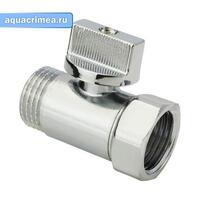 Кран шаровой MINI ВН 1/2" ручка хром AQUALINK