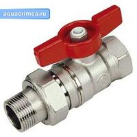 Кран шаровый полнопроходной ICMA с американкой 1" (внутр.-наруж.)