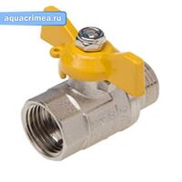 Кран шаровой для газа 1/2" в/н бабочка (AQUALINK   120/10)