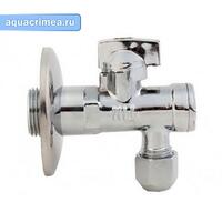 Кран для подключения с/т приборов TIM 1/2" - 3/8", хром. BL5808