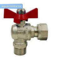 Кран шаровый с НГ угловой ВН 1/2" TIM