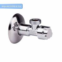 Кран угловой хром. для смесителя с кран-буксой 1/2х3/4