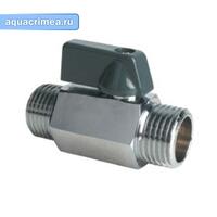 Кран шаровой MINI НН 1/2" ручка хром AQUALINK