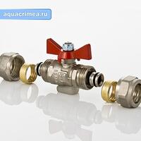 Кран шаровой с обжимным соединением 16 мм (VT.343.N.1616)