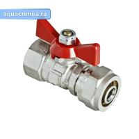 Кран шаровой с обжимным соединением В.Р. 16х1/2"мм (VT.342.N.1604)