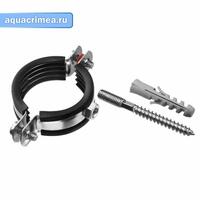 Хомут метал. с шурупом 4"м10  (107-115) (уп. 50)