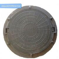 Люк полимерный круглый 1,5т СМ А15-750  черный