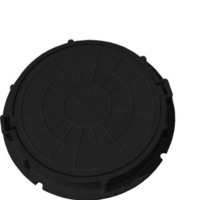 Люк полимер-песчаный круглый СМ В90-750 черный