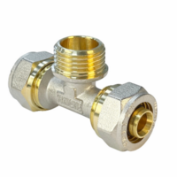 Тройник обжим. Н.Р 20х1/2х20