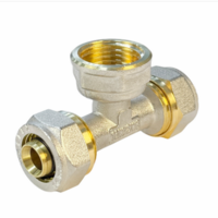 Тройник обжим. В.Р 20х3/4х20