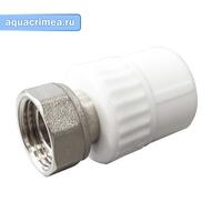 Муфта с накидной гайкой 20х3/4" (125/25) (Valfex) БЕЛАЯ
