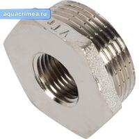 Футорка никель нар-вн 2х1/2" (VTr.581.N.0904)