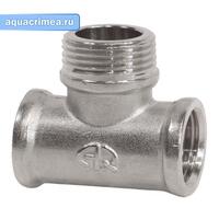 Тройник никель 3/4 " В х 1/2 " Н x 3/4 " В AQUALINK