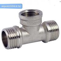 Тройник никель НВН 1/2" AQUALINK