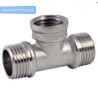 Тройник никель НВН 3/4" AQUALINK