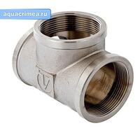 Тройник никель ВВВ 1" (VTr.130.N0006)