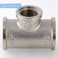 Тройник никель ВВВ 3/4х1/2х3/4" (VTr.750.N0504)