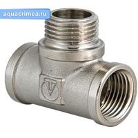 Тройник никель ВНВ 3/4x3/4x1/2" (VTr.132.RN050504)