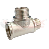 Тройник никель ВНН 1/2 х 1/2 x 1/2