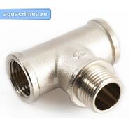 Тройник никель ВНВ 1/2