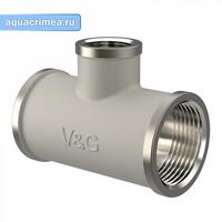 Тройник никель ВВВ 3/4 х 1/2 х 3/4